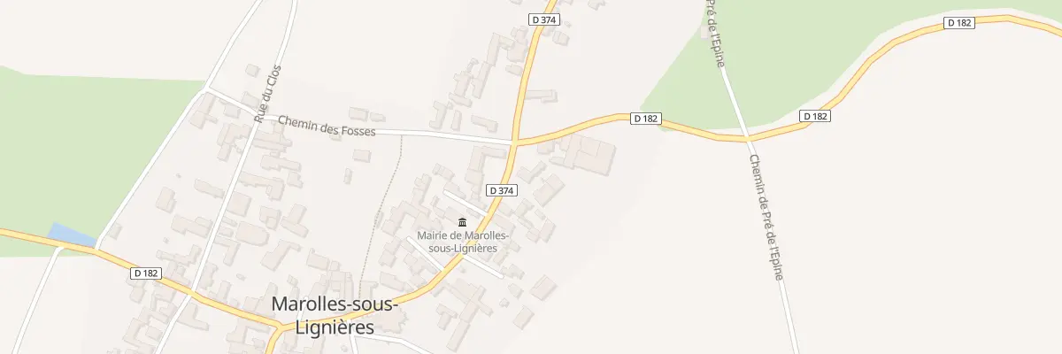 Plan du 22 Rue Principale à Marolles-sous-Lignières