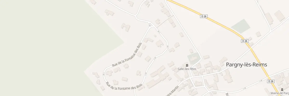 Plan du 5 Rue de la Fontaine des Bois à Pargny-lès-Reims