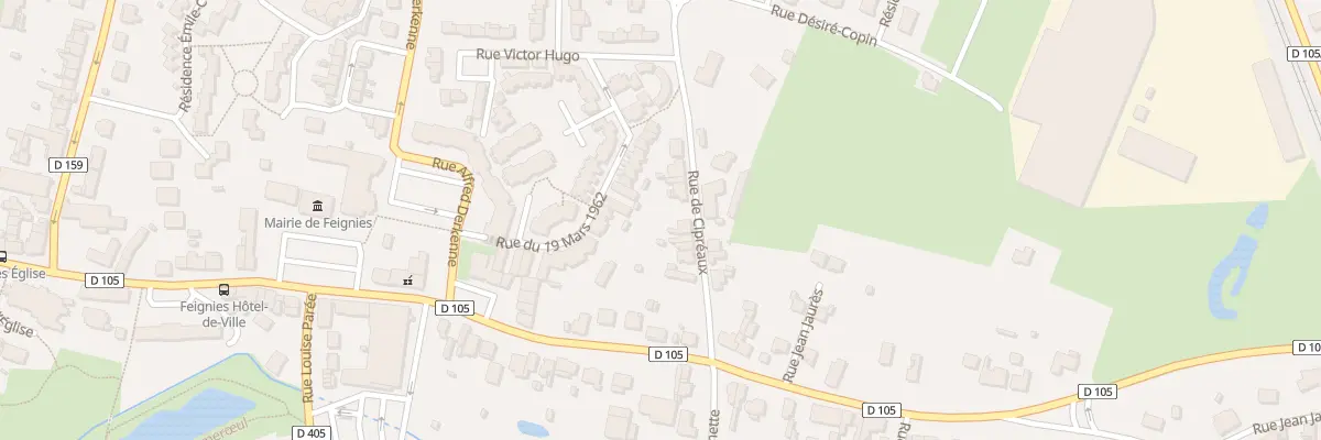 Plan du 11 Rue de Cipreaux à Feignies