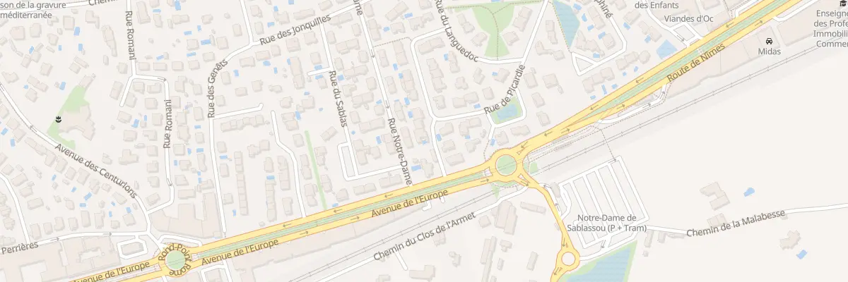 Plan du 20 Rue de Picardie à Castelnau-le-Lez