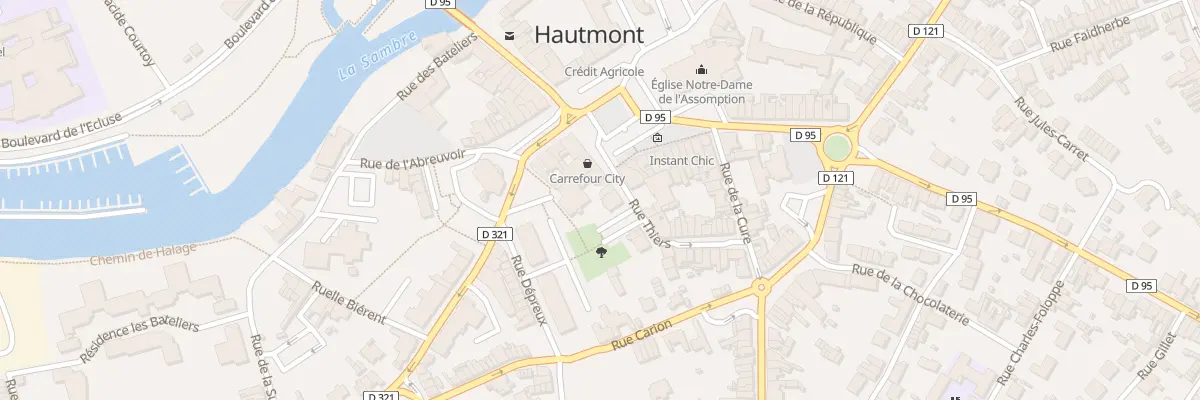 Plan du 4 Rue Thiers à Hautmont