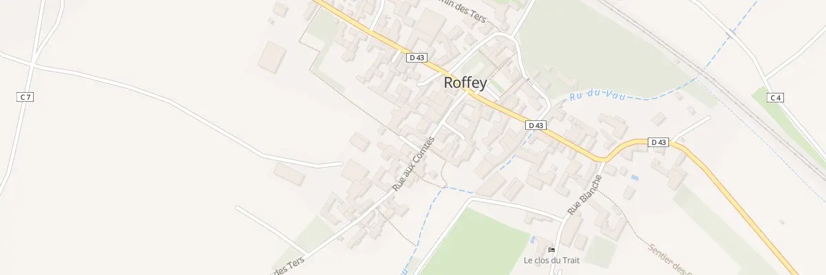 Plan du 6 Rue aux Comtes à Roffey