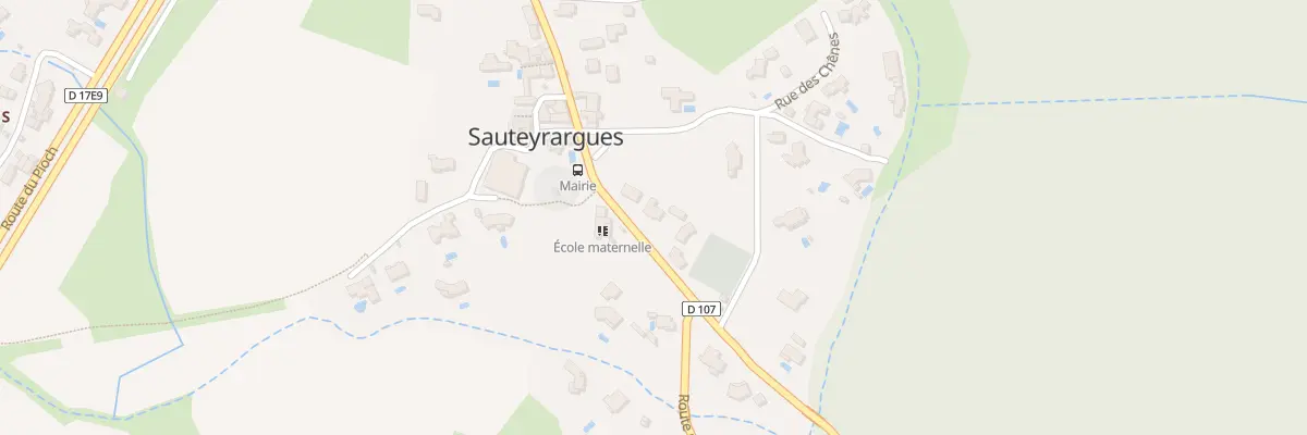 Plan du 215 Av Jean Cazes - le village à Sauteyrargues