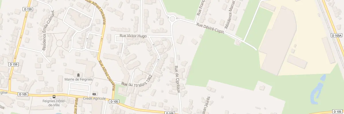 Plan du 19 Rue de Cipreaux à Feignies