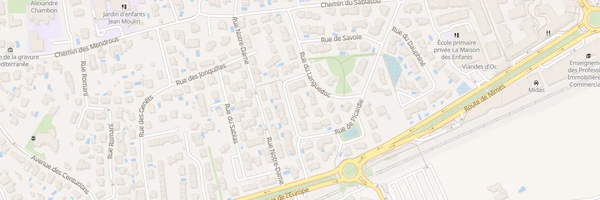Plan du 3 Rue de Picardie à Castelnau-le-Lez