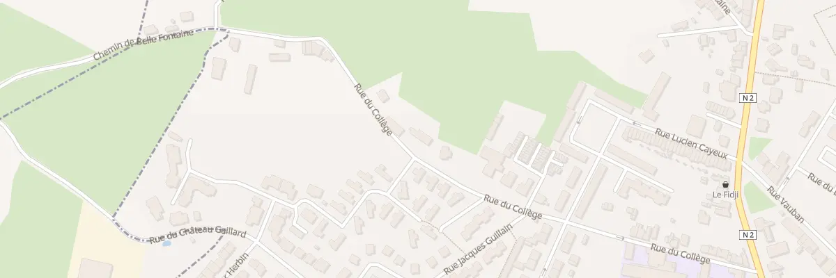 Plan du 42 Rue du College à Avesnes-sur-Helpe