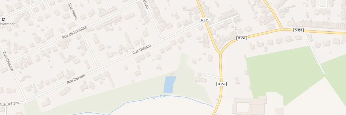 Plan du 7 Rue Deham à Hautmont