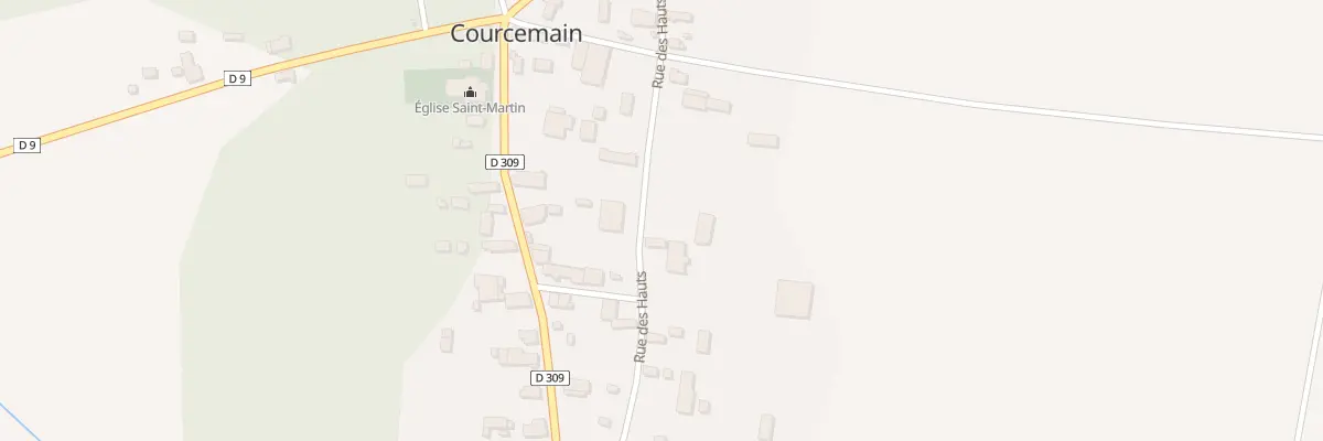 Plan du 20 Rue des Hauts à Courcemain