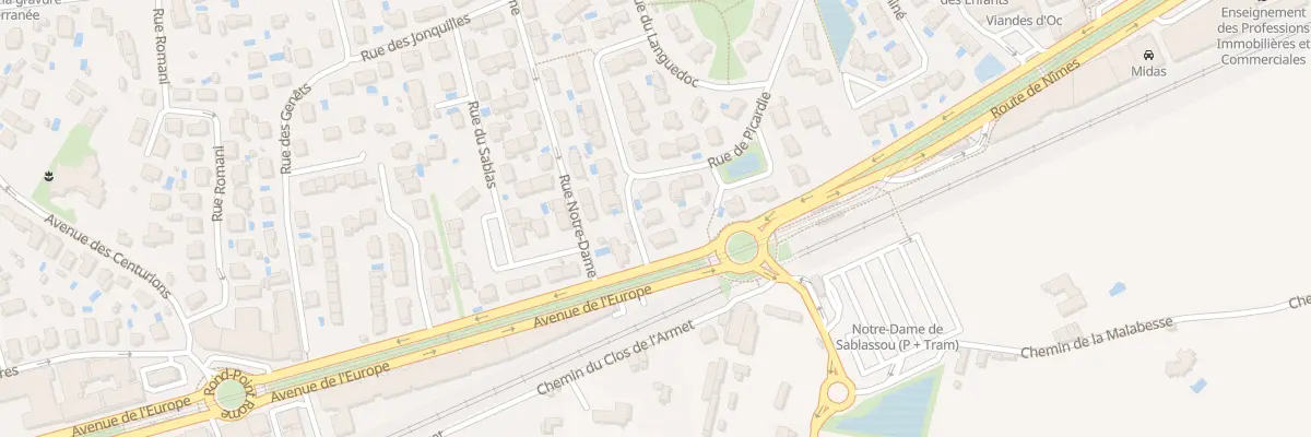 Plan du 2079 Av de l’Europe à Castelnau-le-Lez