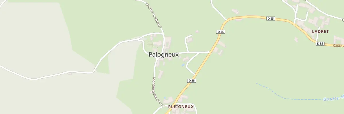 Plan du 5003 Le Bourg à Palogneux