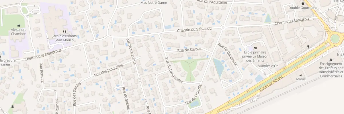 Plan du 5 Rue du Languedoc à Castelnau-le-Lez