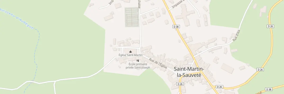 Plan du 2 Pl de la Garenne à Saint-Martin-la-Sauveté