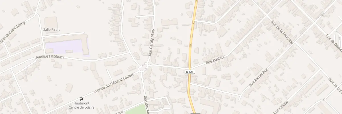 Plan du 11 Rue Pasteur à Hautmont