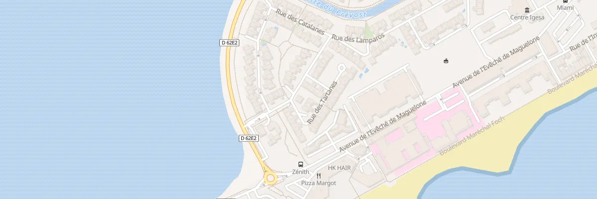 Plan du 1 Rue des Tartanes à Palavas-les-Flots