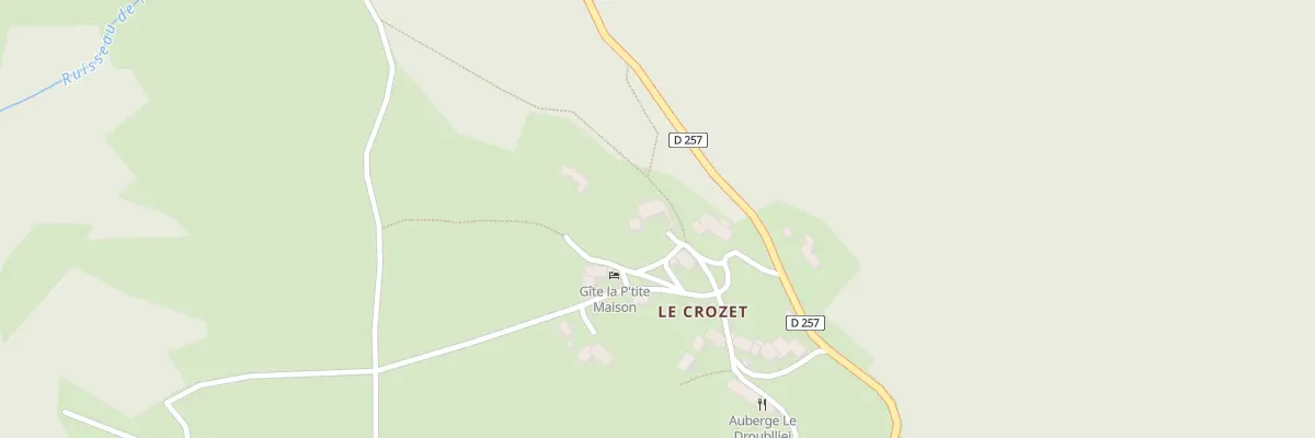 Plan du 5045 Le Crozet à Saillant