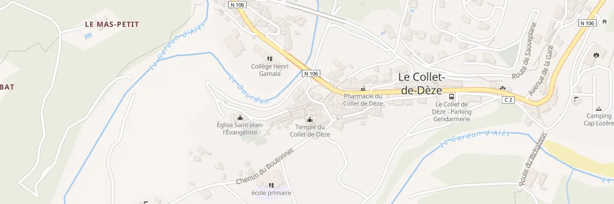 Plan du 5125 Rue Montee de l’Eglise au Collet-de-Dèze