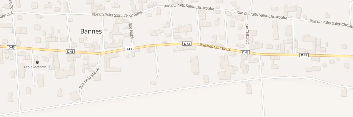 Plan du 50 Rue des Courtieux à Bannes