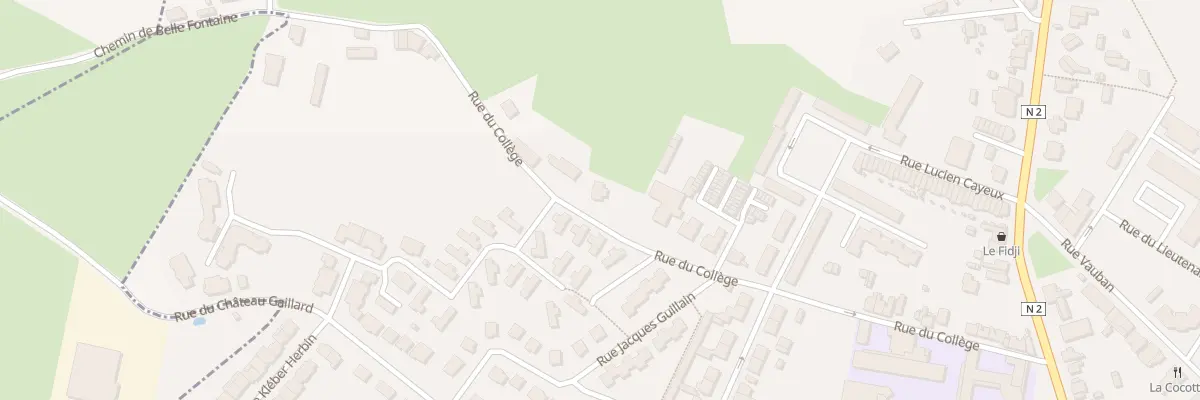 Plan du 40 Rue du College à Avesnes-sur-Helpe