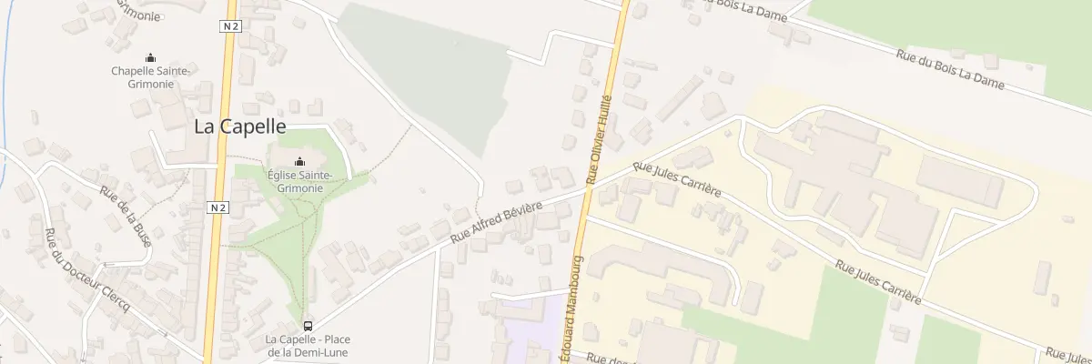 Plan du 7 Rue Alfred Beviere à La Capelle