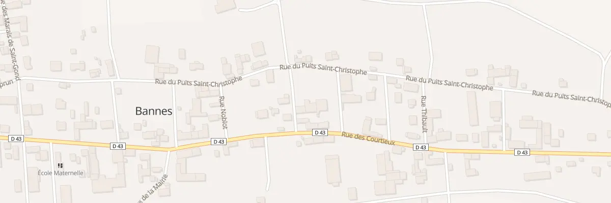 Plan du 2 Rue du Chateau à Bannes
