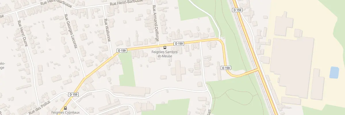 Plan du 96 Rue de la République à Feignies