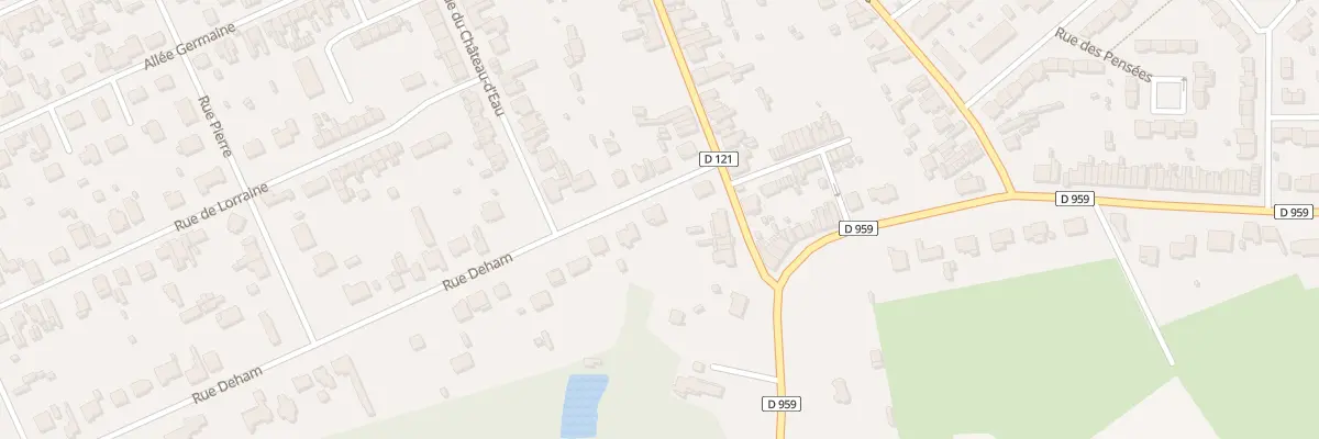 Plan du 3 Rue Deham à Hautmont