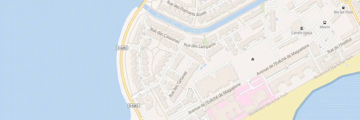 Plan du 8 Rue des Lamparos à Palavas-les-Flots