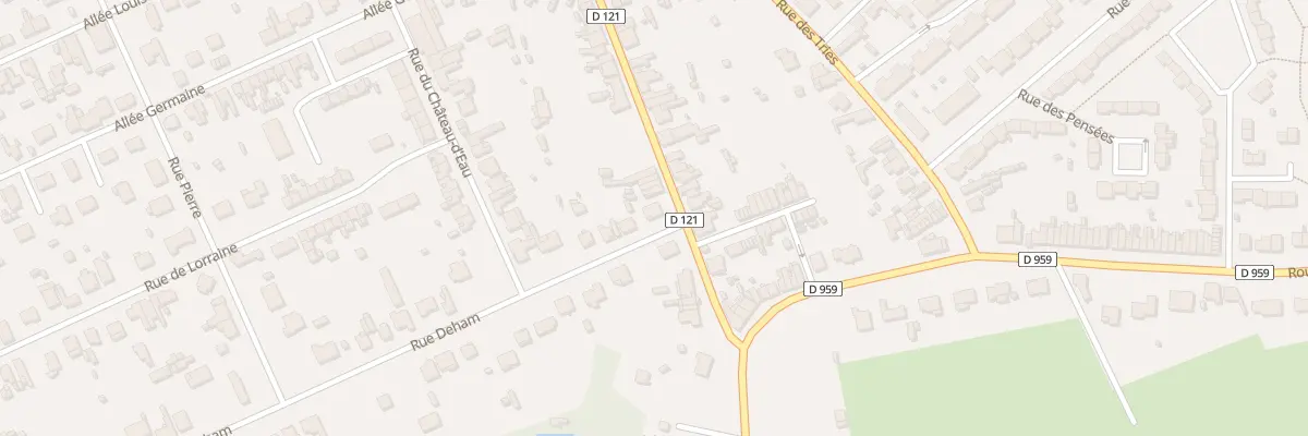 Plan du 2 Rue Deham à Hautmont