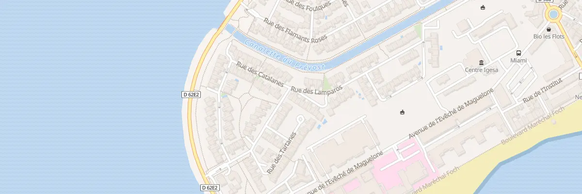 Plan du 14 Rue des Lamparos à Palavas-les-Flots