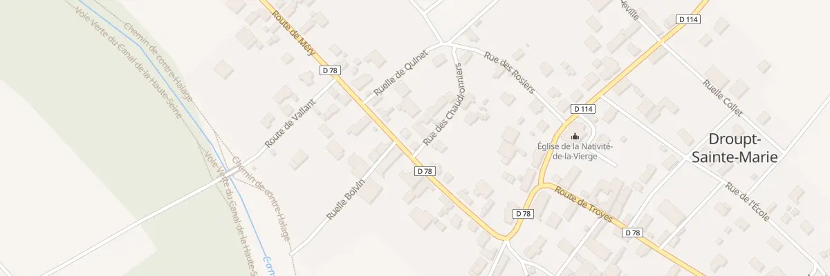 Plan du 22 Rte de Mery à Droupt-Sainte-Marie