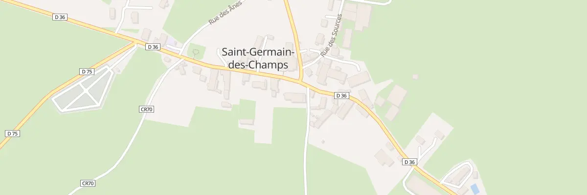 Plan du 1 Rue de Vézelay (bourg) à Saint-Germain-des-Champs