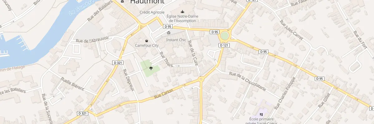 Plan du 31 Rue Thiers à Hautmont