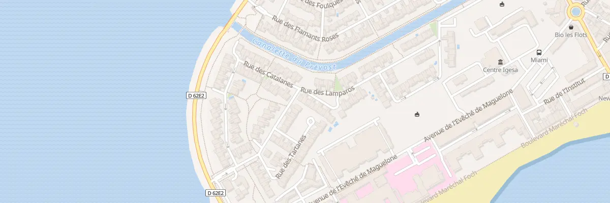 Plan du 16 Rue des Lamparos à Palavas-les-Flots
