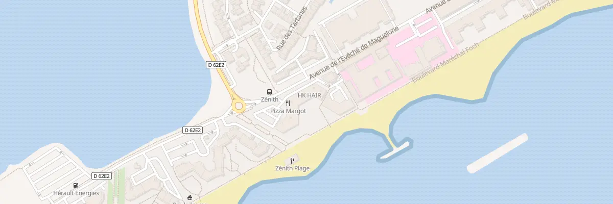 Plan du 633 Av Eveche de Maguelonne à Palavas-les-Flots
