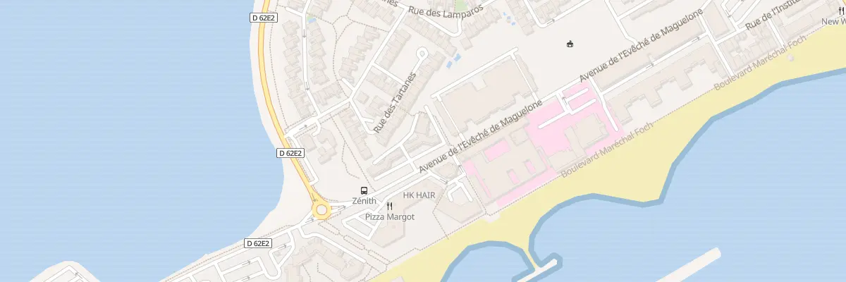 Plan du 580 Av Eveche de Maguelonne à Palavas-les-Flots