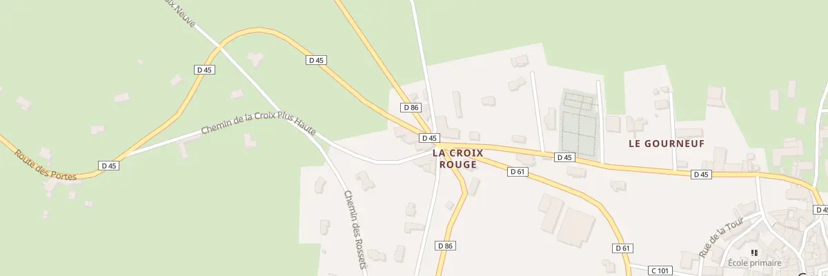 Plan du 15 Rte des Portes à Cremeaux
