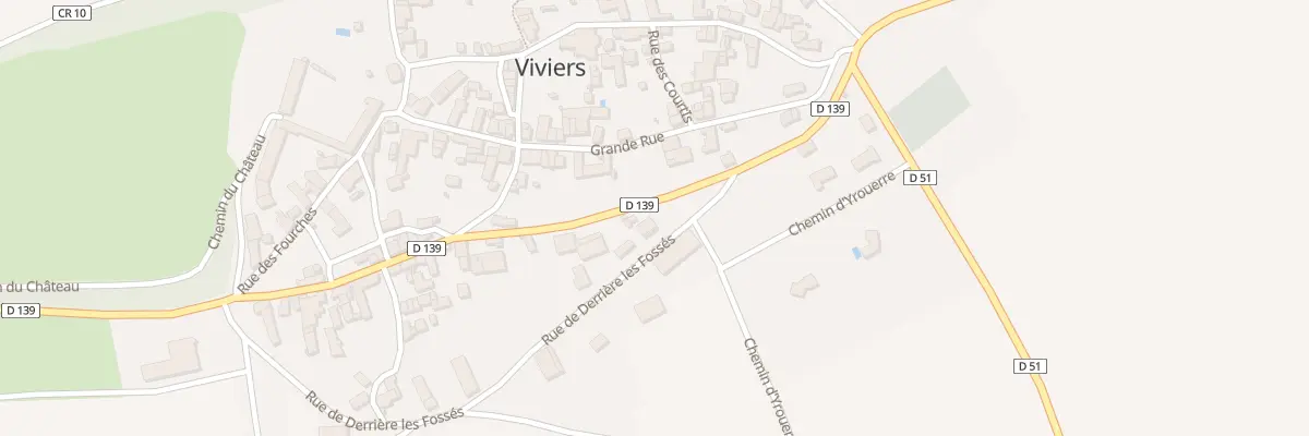 Plan du 2 Rue de Derrière les Fossés à Viviers