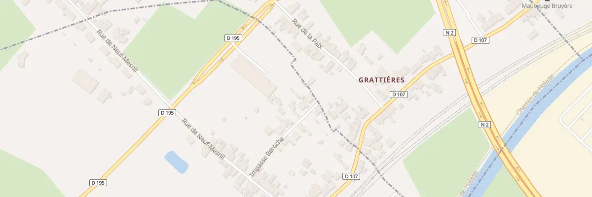 Plan du 29 Rue Beroche à Hautmont