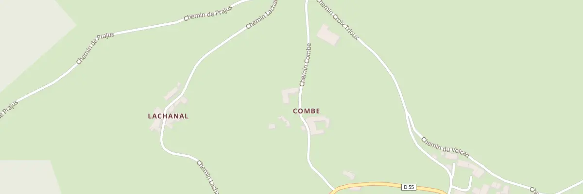 Plan du 175 Che Combe à Palogneux