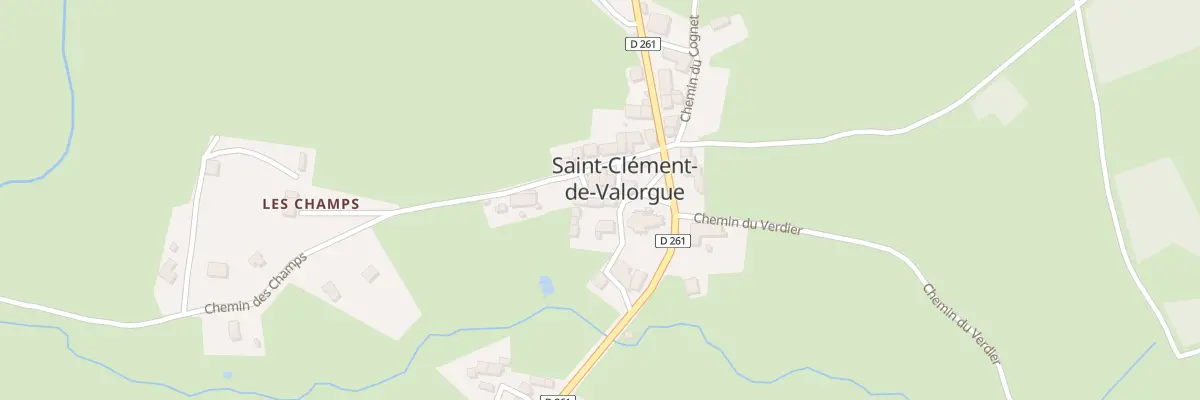 Plan du 4 Rue de la Cure à Saint-Clément-de-Valorgue