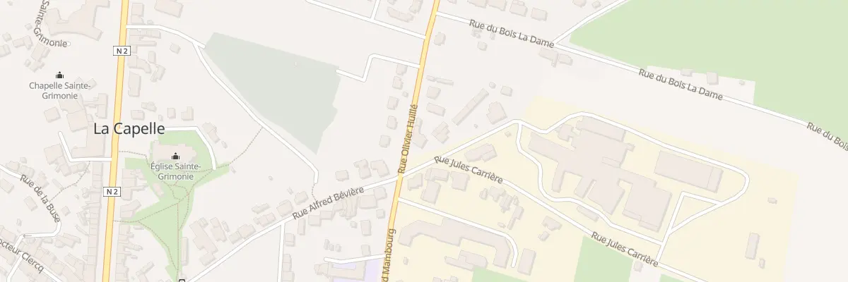 Plan du 1 Rue de la Gare à La Capelle
