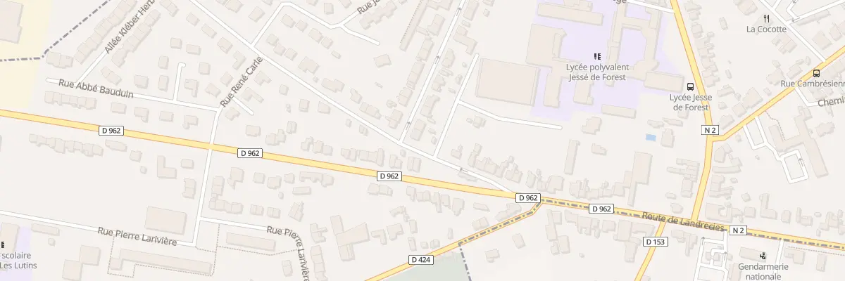 Plan du 2 Rue Alexandre Ribot à Avesnes-sur-Helpe