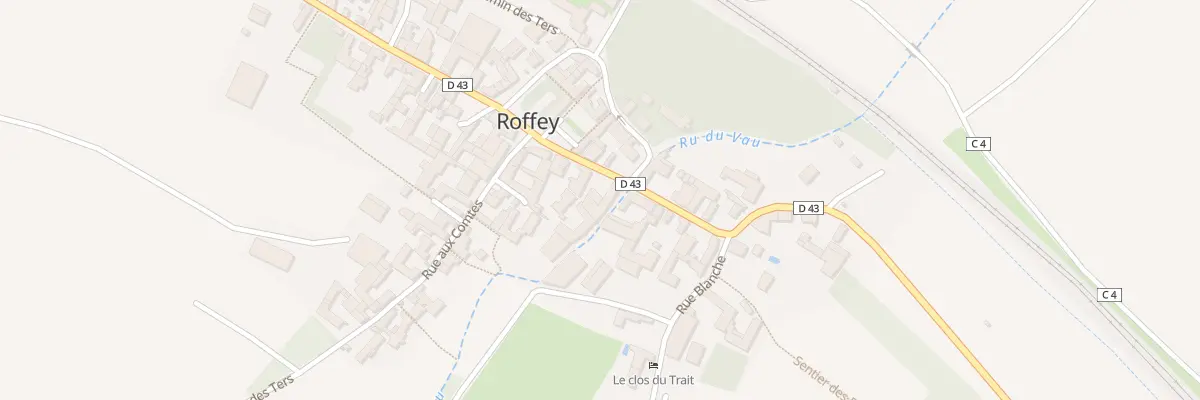 Plan du 6 Gr Grande Rue à Roffey