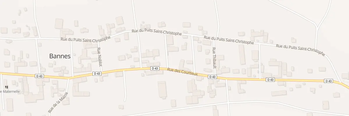 Plan du 4 Rue des Huchettes à Bannes