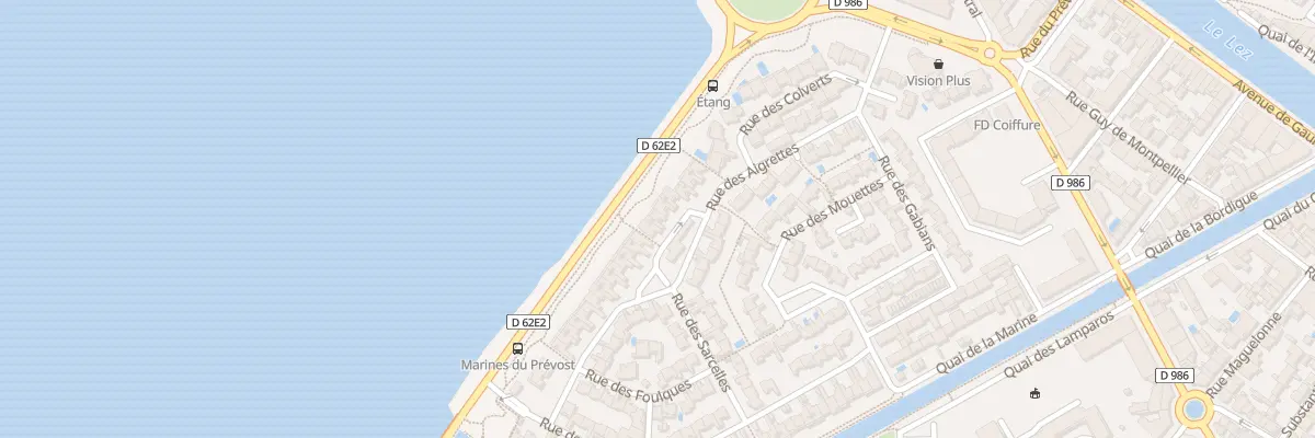 Plan du 20 Rue des Aigrettes à Palavas-les-Flots