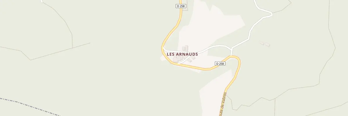 Plan du 1866 Rte de Vabres à Thoiras-Corbès