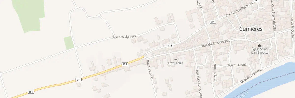 Plan du 390B Rue Gaston Poittevin à Cumières