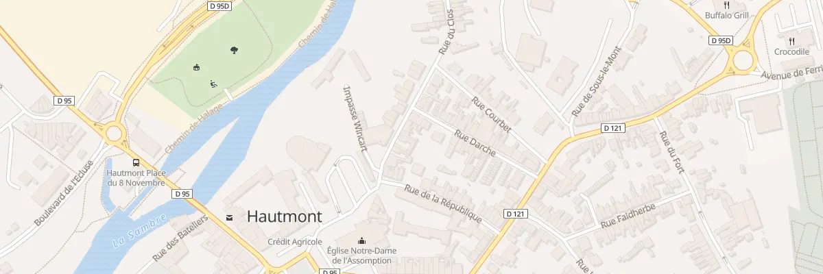 Plan du 10 Rue du Clos à Hautmont