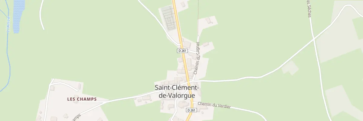 Plan du 55 Rte de St Antheme à Saint-Clément-de-Valorgue