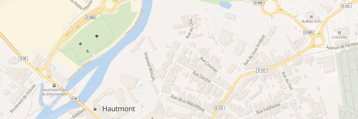 Plan du 16 Rue du Clos à Hautmont